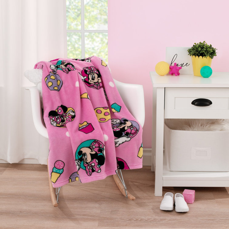 Pink fleece blanket baby hot sale